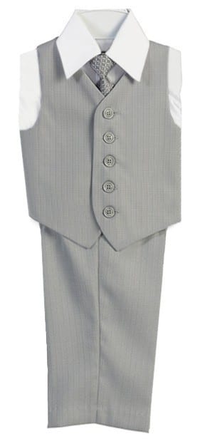 Shirt and Tie Pants NaineLa Boys' Suit 4-Piece Formal Dresswear Set with Vest 
