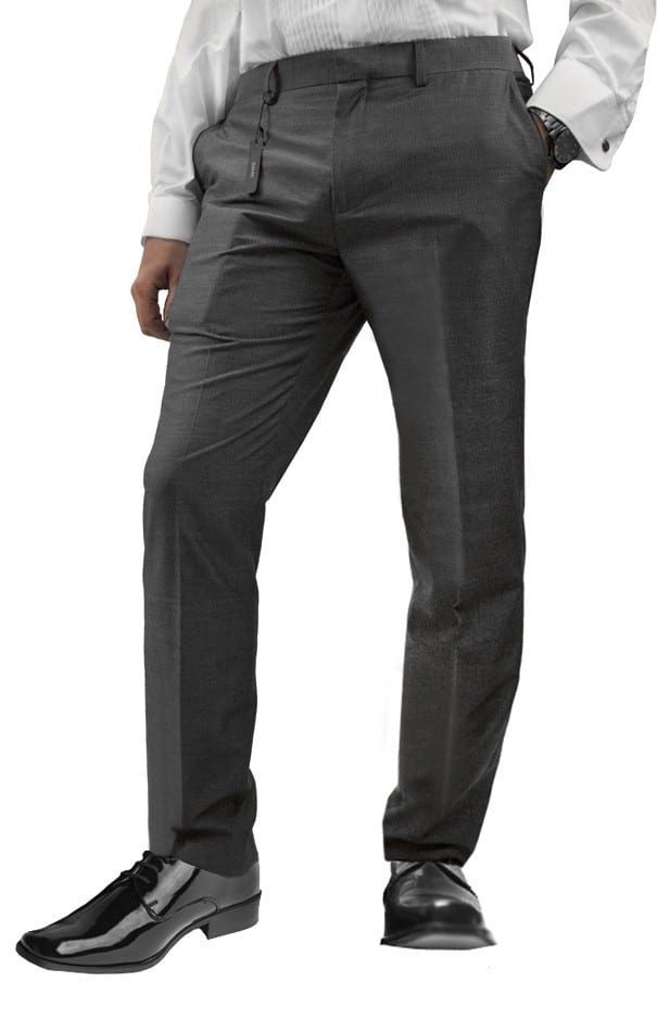 slim straight slacks