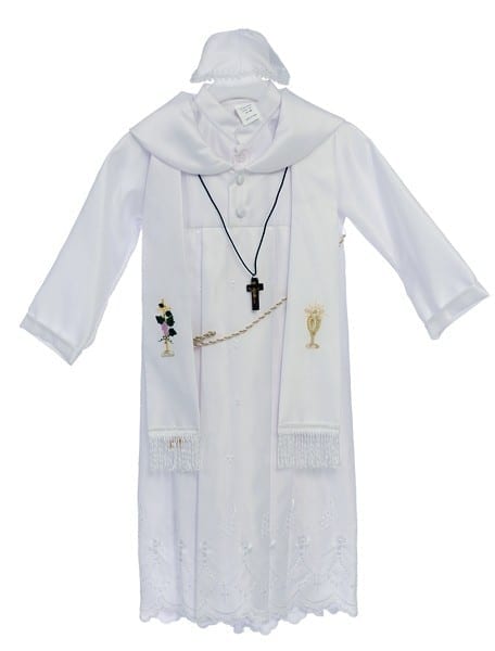 white christening outfit