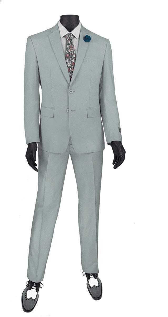 TOPG Mens Suit Notch Lapel 2 Pieces Two Botton Slim Fit Wedding Suit Business Suit Summer Suit 