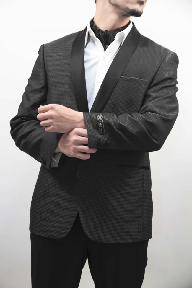 Classic Shawl Lapel 2 Button Black Tuxedo Jacket Pants Vest Tie Shirt Cufflinks 