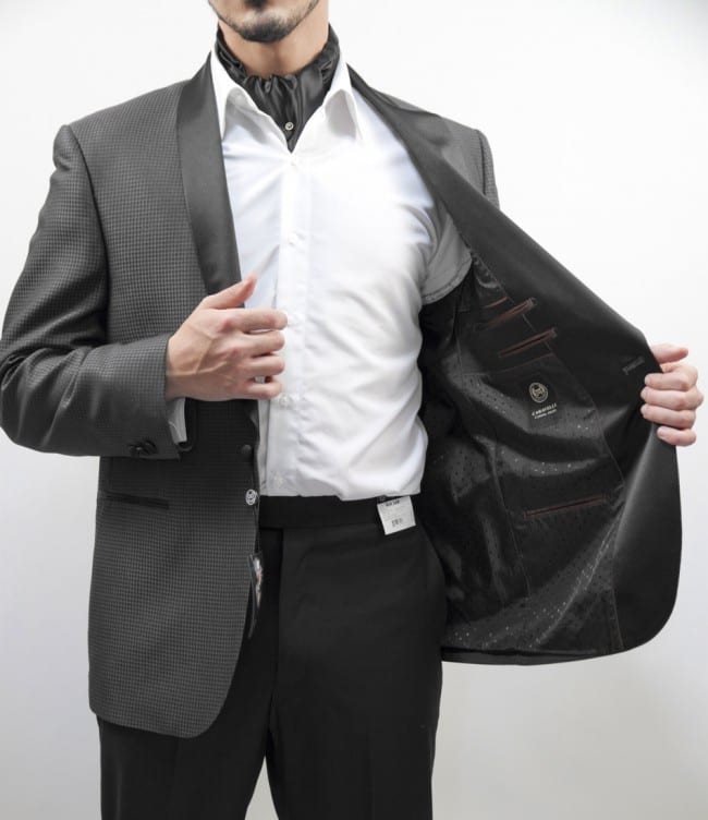 MoneRffi Mens Tuxedo Classic Dress Suit Peaked Lapel Slim Fit Dinner Jacket & Pants 2-Piece