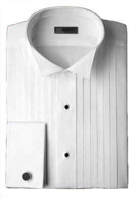 high collar tuxedo shirt