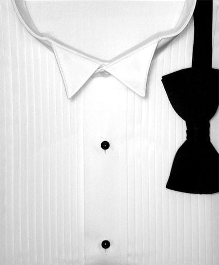 Men's Tuxedo Dress Shirt Wing Collar with Bow-Tie Set French Cuff Size 14.5~20.5 