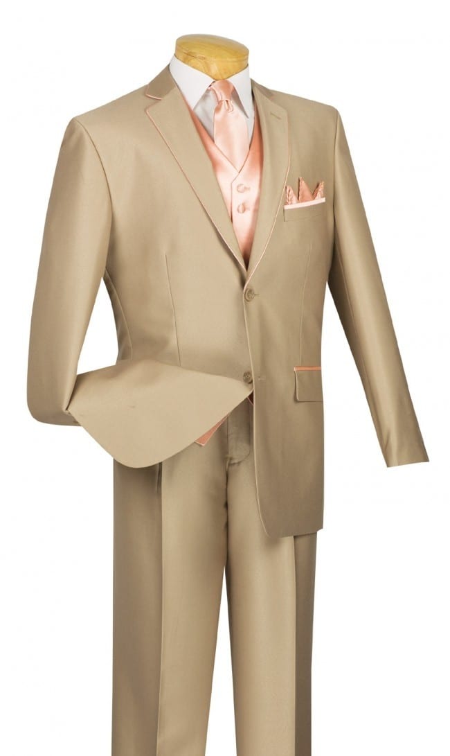 Spencer Js Men’s Formal Tuxedo Suit Vest Tie Bowtie and Pocket Square 4 Peace Set Verity of Colors Spencer J's