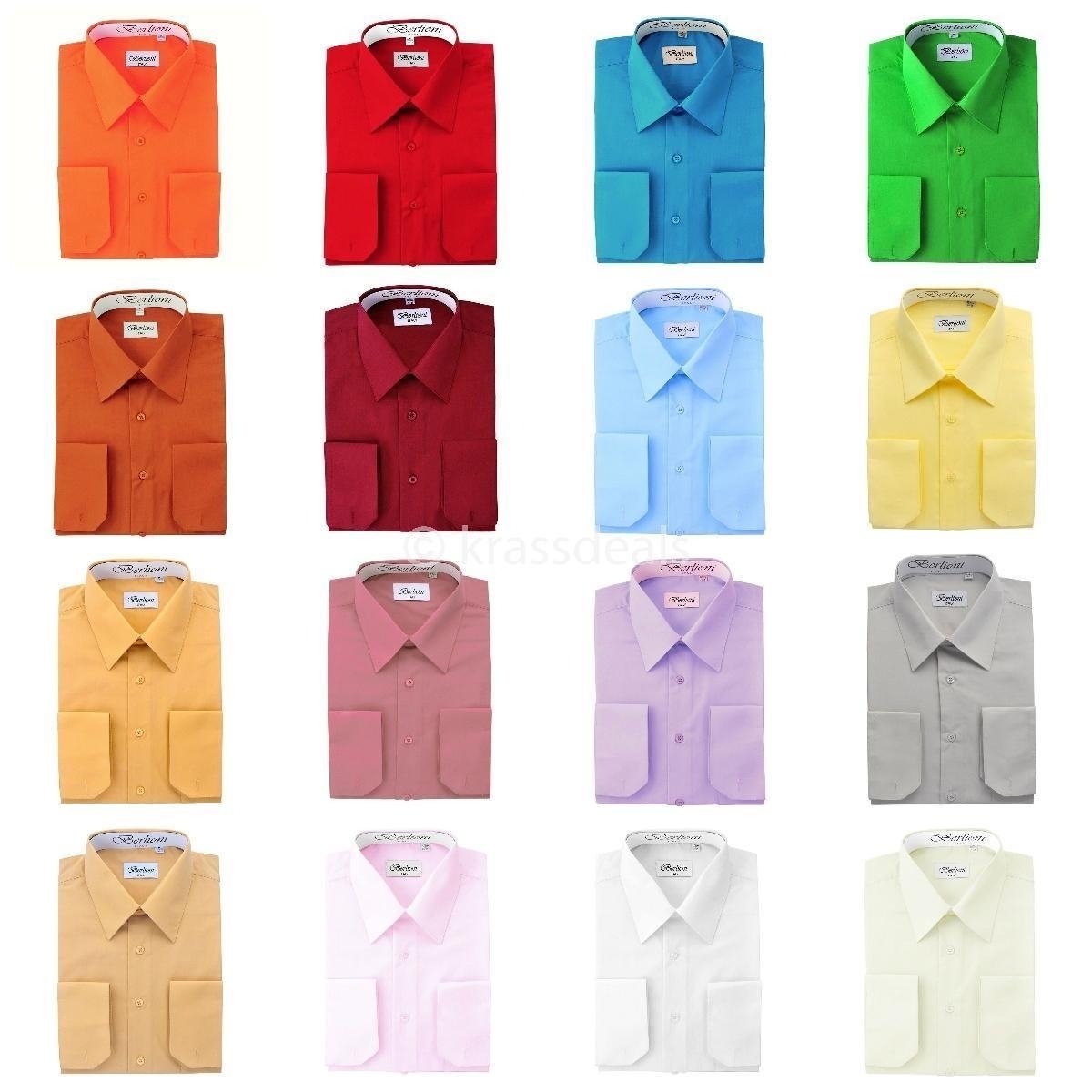 Dress Shirts Many Colors Takes Cuff Links