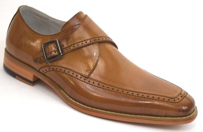 men's tan slip on dress shoes