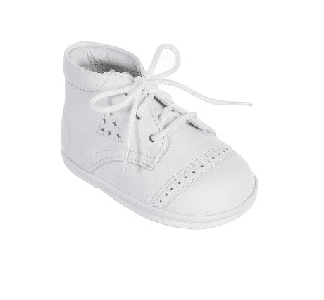 Baby Boy's white Baptism Shoes with 