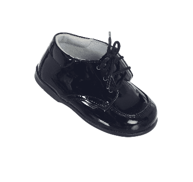Baby Boys Black Shinny Dress Shoe 