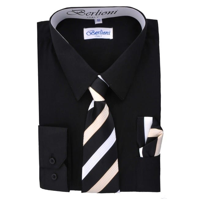 shirt tie hanky set
