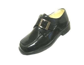 Boys Dress Shoe Patent Leather with Velcro Buckle - Tuxedos Online