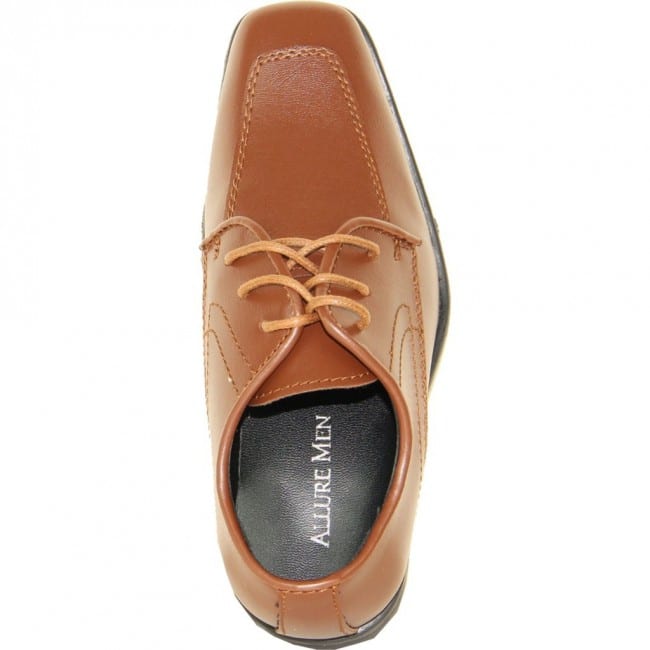 baby boy cognac dress shoes