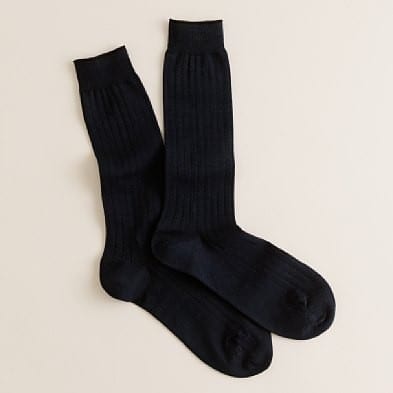 Boys Tuxedo Socks Black Ribbed Formal Hose - Tuxedos Online