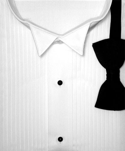 white wing collar dress shirt