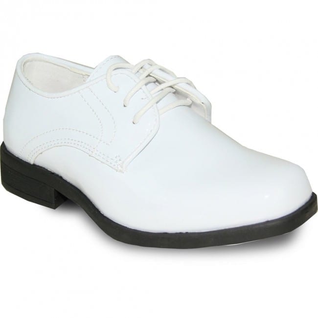 white patent leather shoes