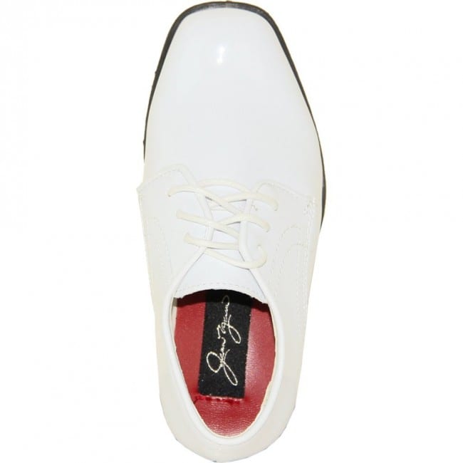 white patent shoes