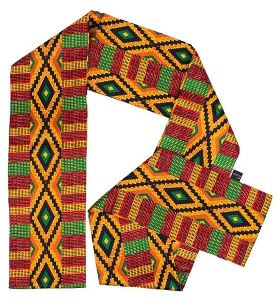 Kente Cloth African Patterned Scarf