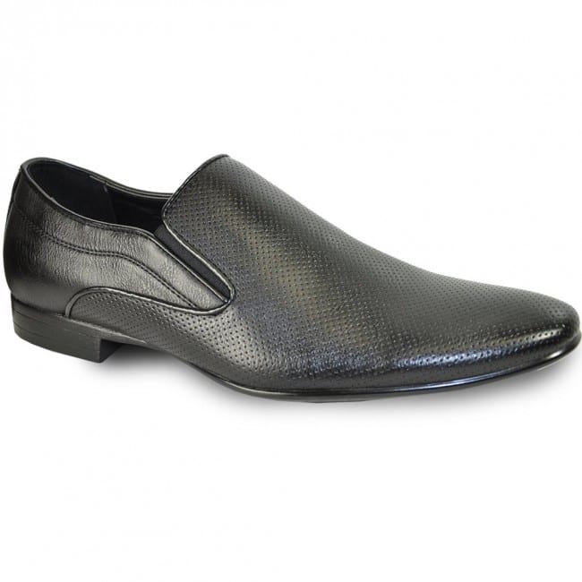formal black loafer shoes