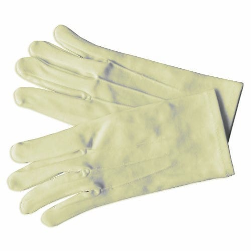 MENS Formal Gloves BEIGE Nylon Stretch Fabric Gloves - Tuxedos Online