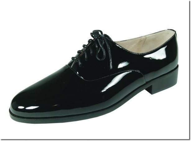 Men's Black Patent Lace Up Dress Shoe