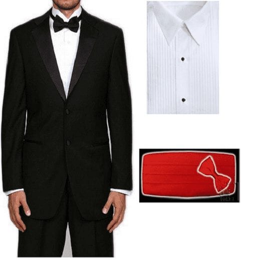 mens slim tuxedo shirt
