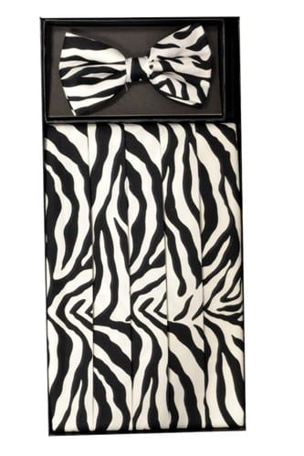 Zebra Cummerbund Zebra Cummerbund