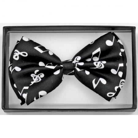 Musical Notes Bow Ties 4 Pack 3" x 5" Costume Accessory Music Band Wearables
