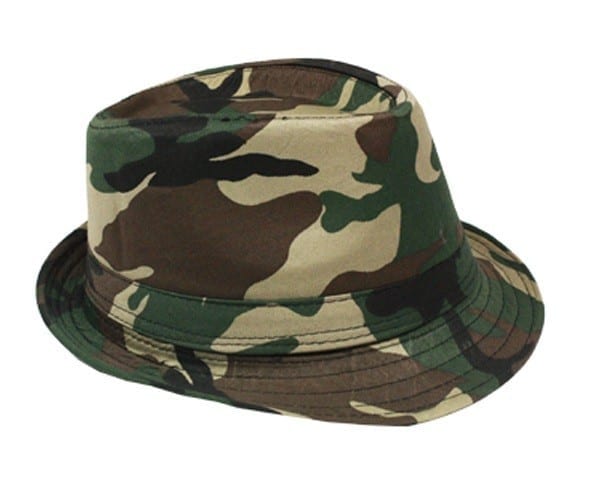 dæk straf Tarmfunktion New Camouflage Army Fedora Hat - Tuxedos Online