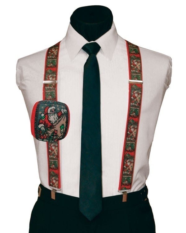 Santa Claus Holiday Christmas Suspenders X-Mas Kris Kringle - Tuxedos Online