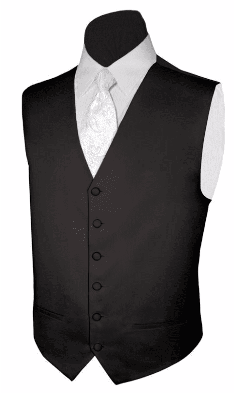Four Button Full Back Vest Teal After Six Formal Vest and Bow Tie set 