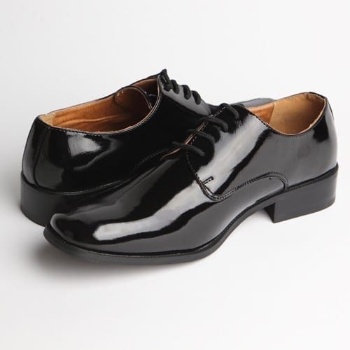 BRAND NEW BOY'S FORMAL DRESS SHOES LACE UP SIZE 10-4 IN BLACK 